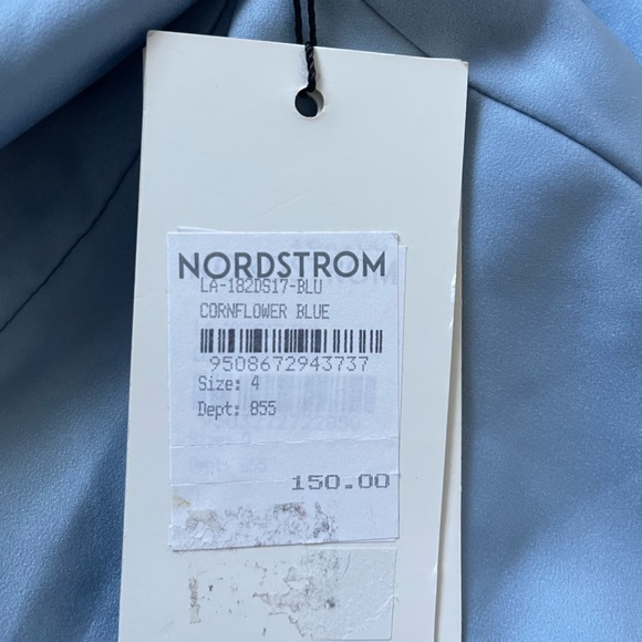 NWT Lavish Alice Cross Back Cowl Neck Midi Dress in Cornflower Blue Size 4 - Picture 14 of 16